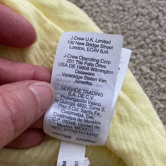 J. By J.Crew size small wrap and tie yellow Tshirt - Picture 13 of 14